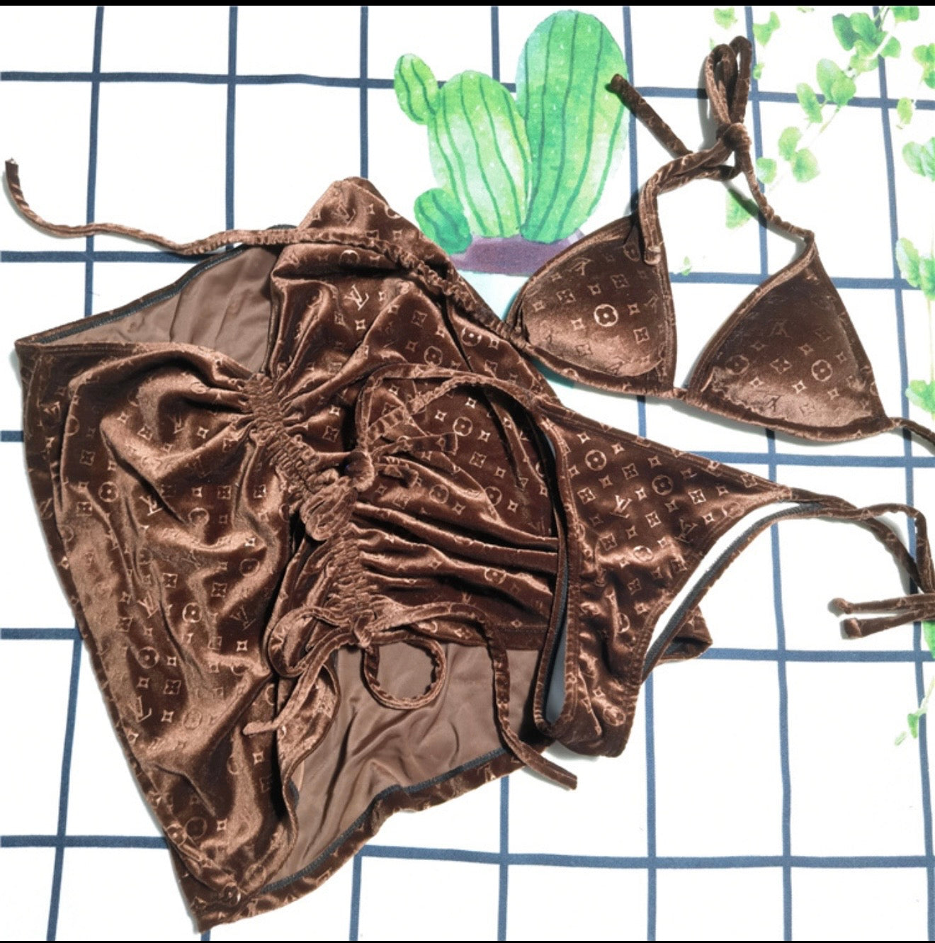 Lv bathing suit set